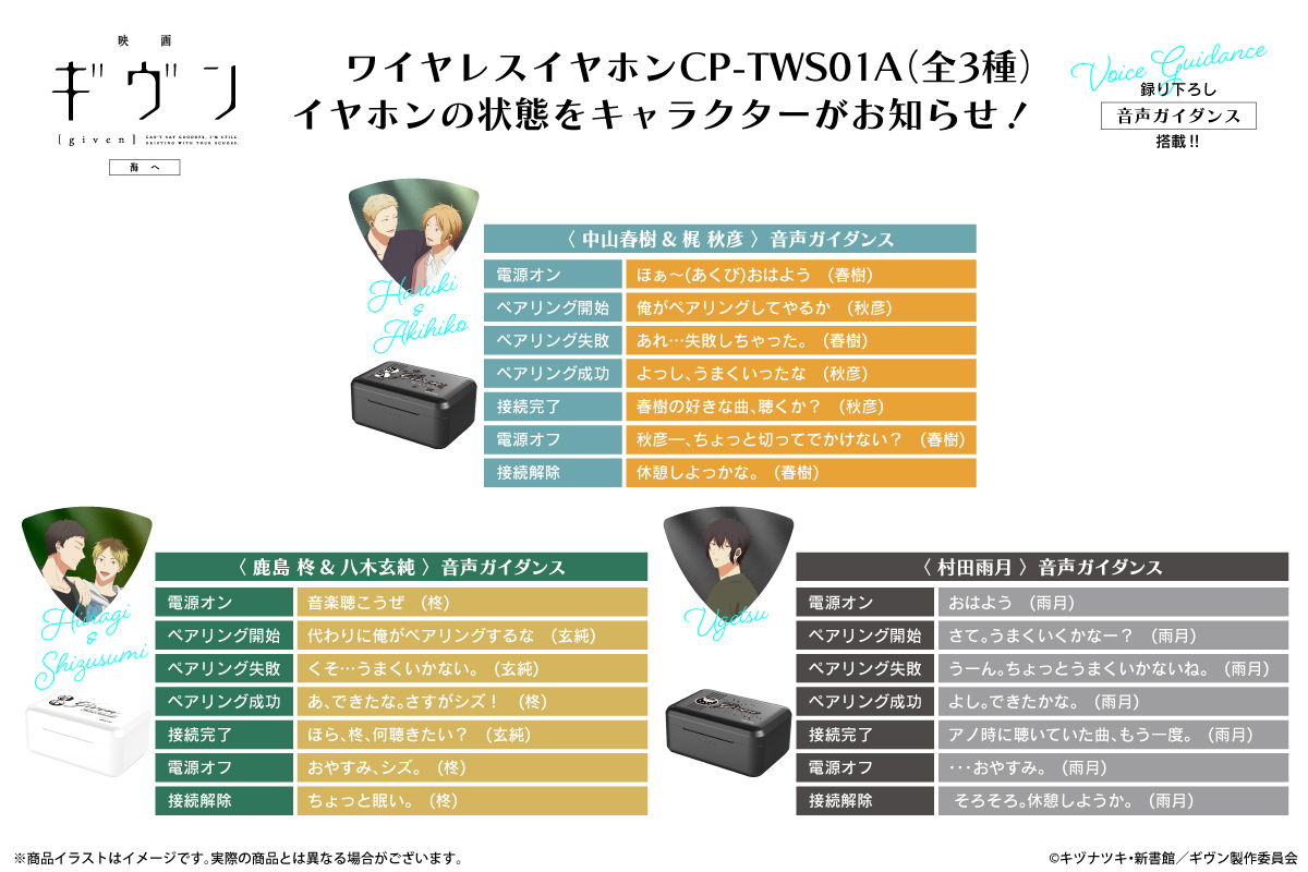 好評だった『映画 ギヴン 柊mix』の「佐藤真冬」「上ノ山立夏」コラボ