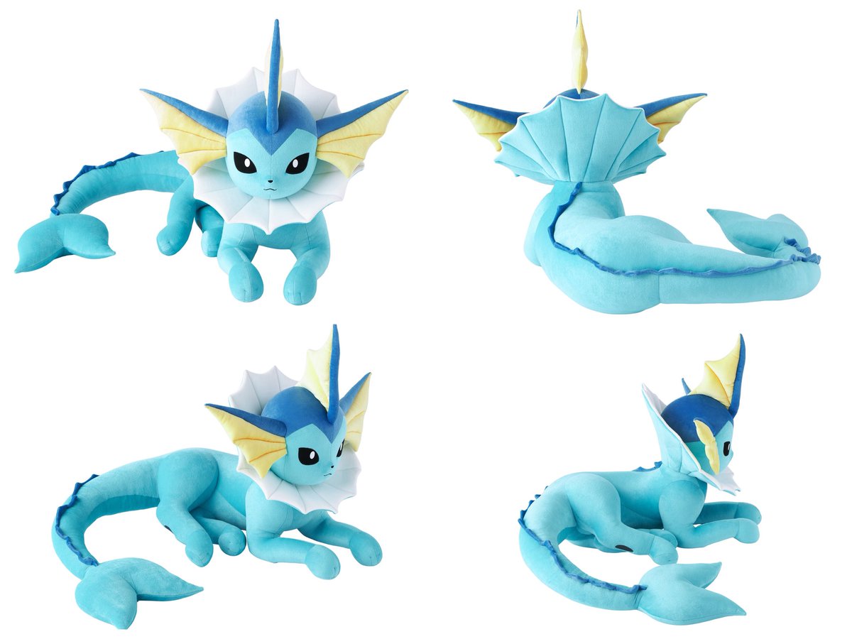 2025年4月24日(木)より 「ぬいぐるみ 等身大シャワーズ 寝そべり」が