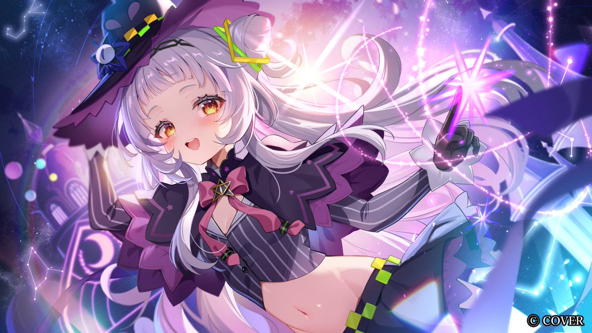 紫咲シオンさんの卒業ライブのサムネイラストを担当させて頂きました