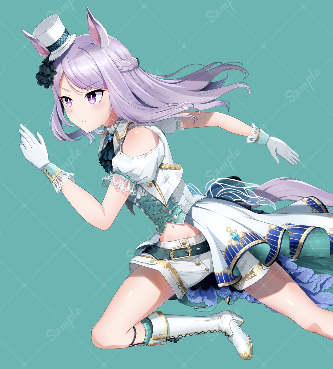 メジロマックイーン(ウマ娘) 「白マックイーンの痛単車用のイラストを