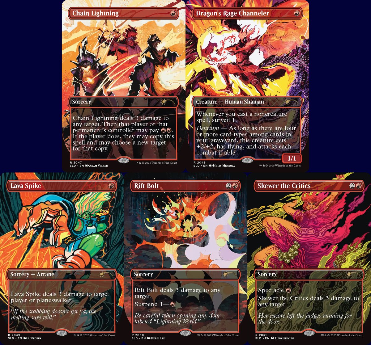 Secret Lair】 『EVERYTHING IS ON FIRE』が公開されました。 ・《稲妻