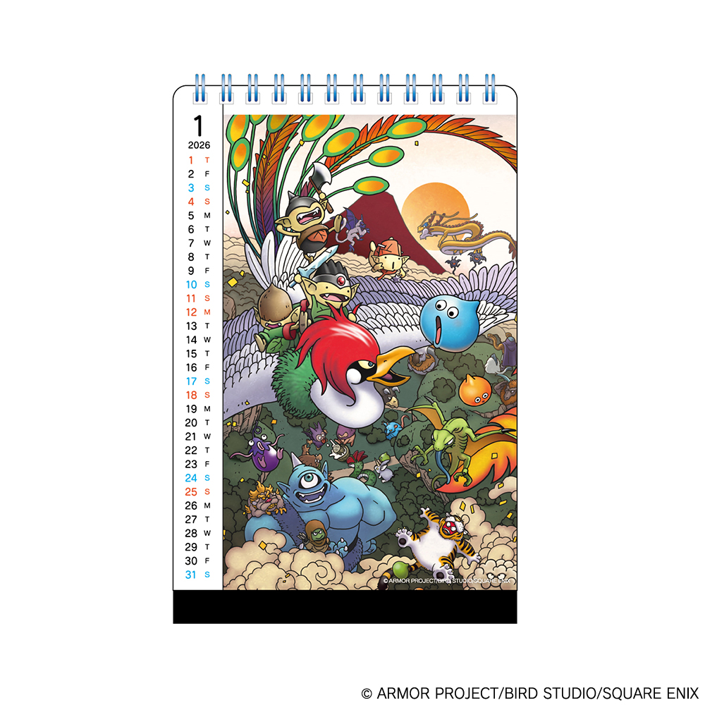 ♢新商品情報♢ ドラゴンクエスト文具屋からカレンダー2種が登場