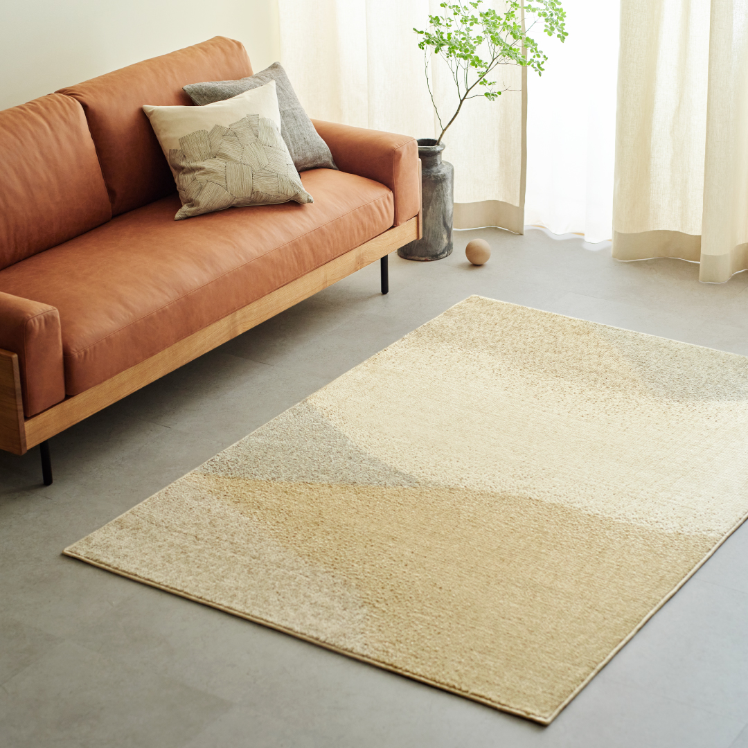 unicoで人気のラグをご紹介！ 大きさの異なる粒で、抽象柄を