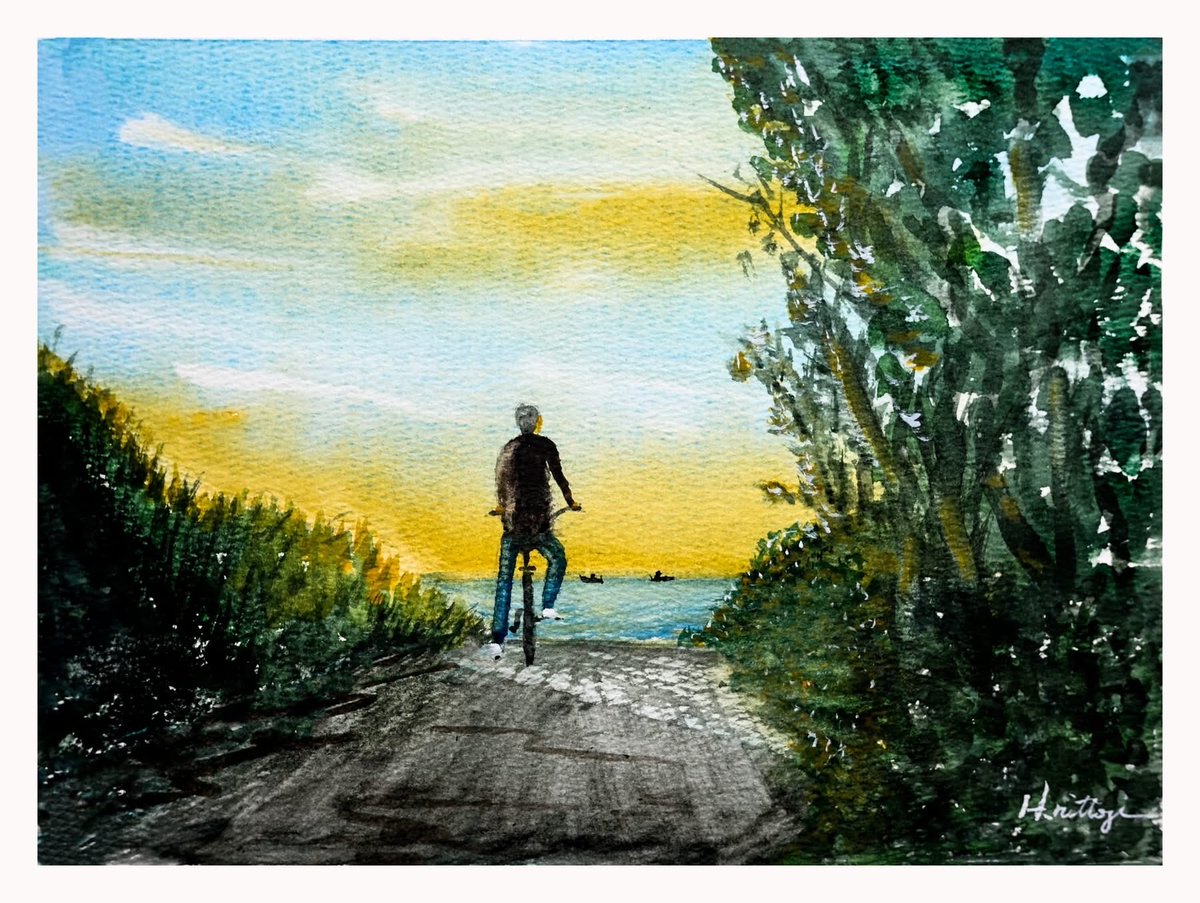 水彩画を本格的に始めて一年が過ぎました。今日で200枚達成です。数