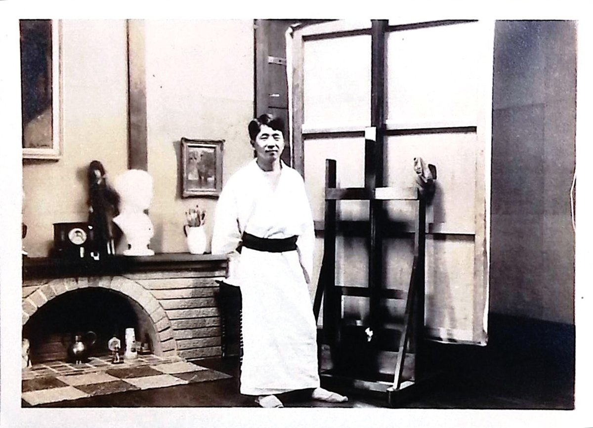 日本髪の娘展 作品解説👀⑩ 小磯良平《横たわる裸婦》1931年、当館蔵