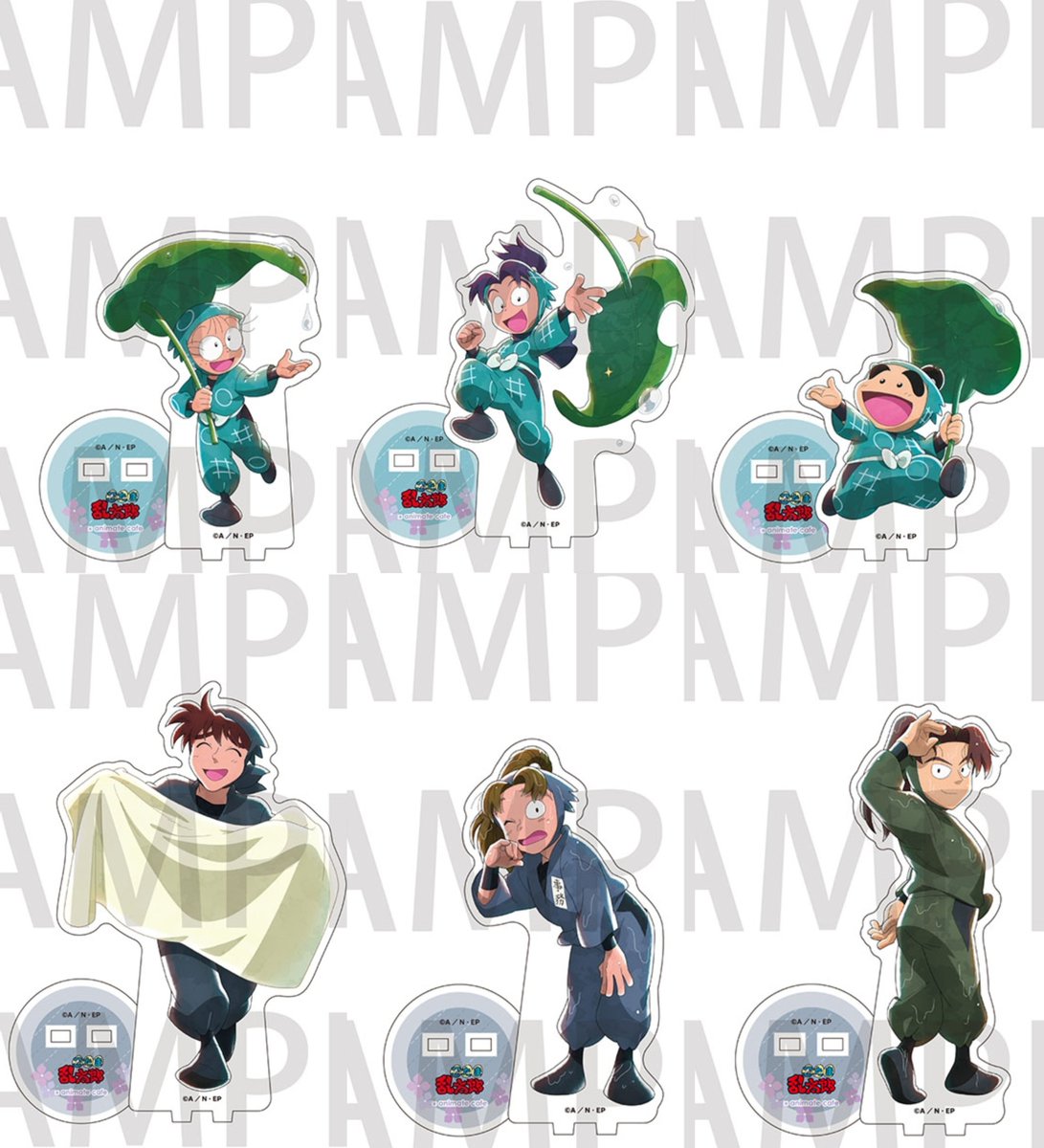 忍たま乱太郎』×アニメイトカフェコラボ 「梅雨の日」ver.のイラストを