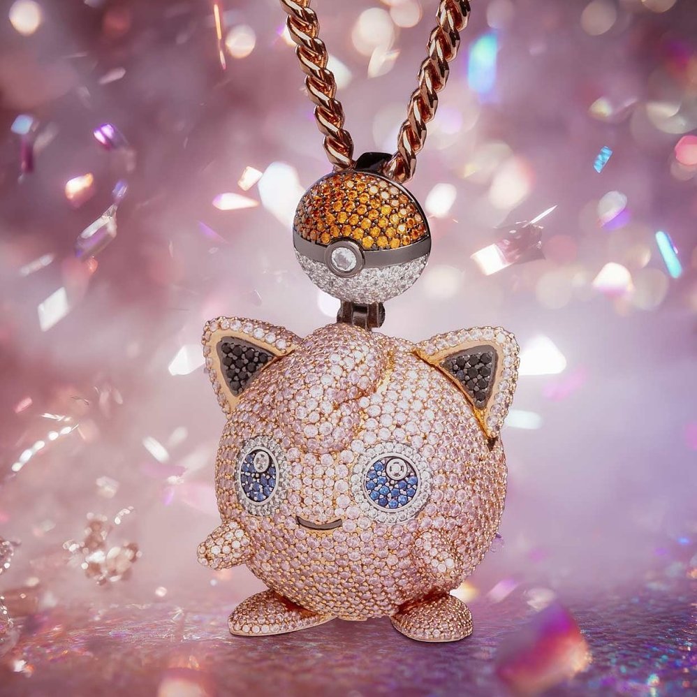 ポケモン×King Ice💎】 海外ポケモンセンターにて、 3Dネックレス登場