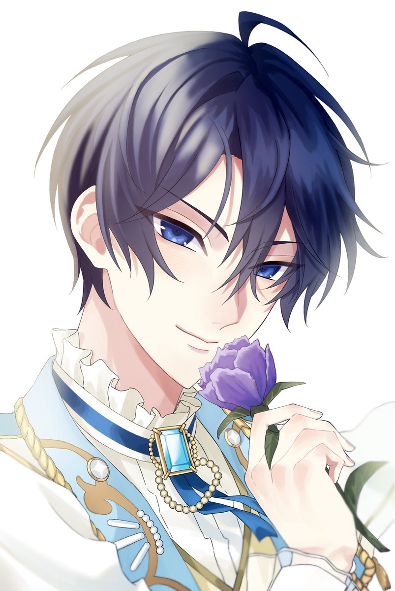 18時が楽しみ~🌹💜 #あんスタFA #氷鷹北斗 #イラスト