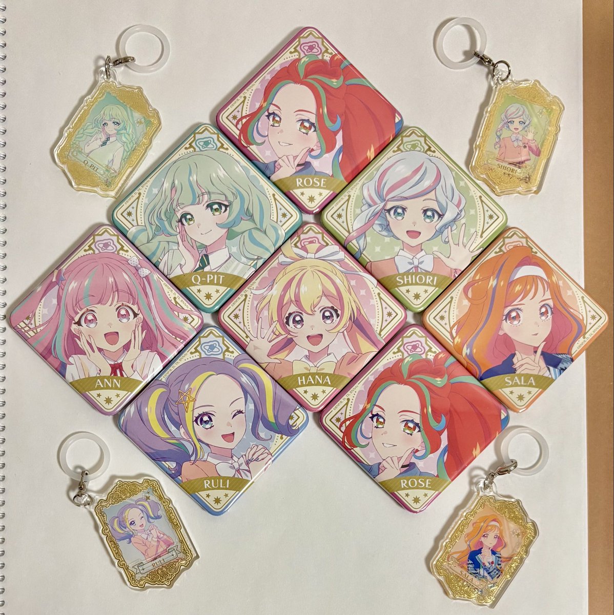 5th缶バッジ、8個買って7人揃う中々の引きの良さを発揮した