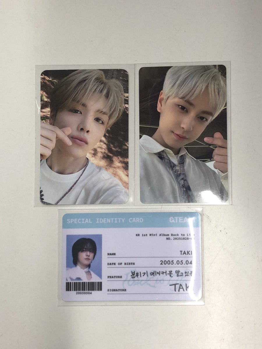 🐺 #andTEAM &TEAM 🐺 タキくんの2024 weverseコントレカや、マキくん