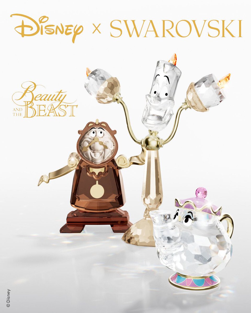 きらめくクリスタルでベルや魔法のバラを表現！ スワロフスキー