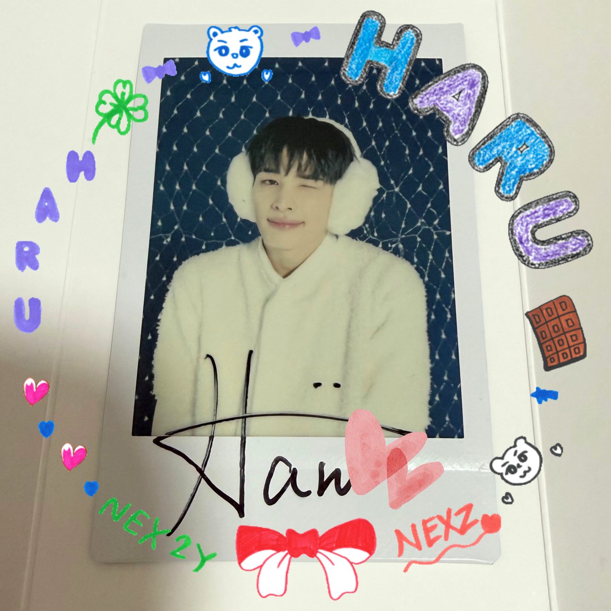 楽しみに待ってたくじ届いたー！！✨✨ サインチェキはハルくんでした