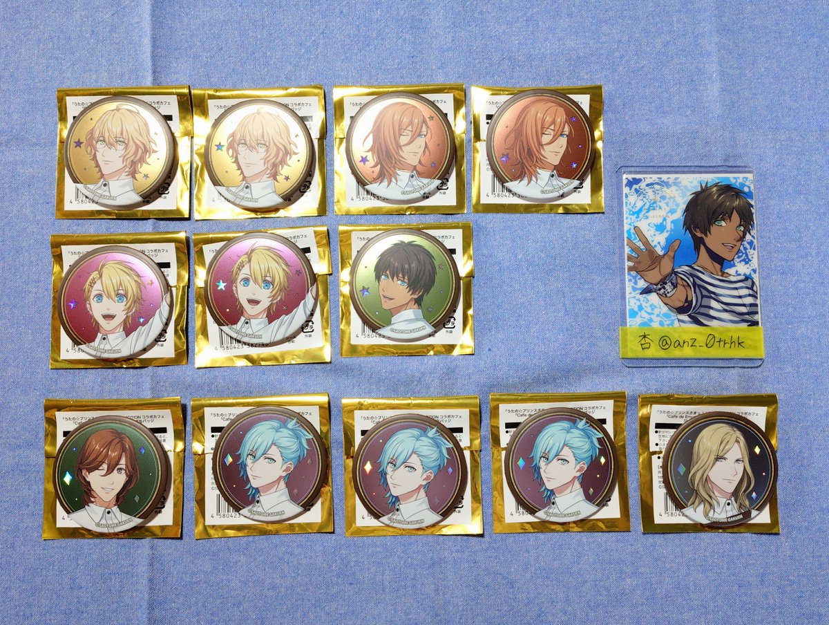 交換/譲渡】うたプリ ライエモ スイパラ 缶バッジ 譲〉那月2 ☆レン2