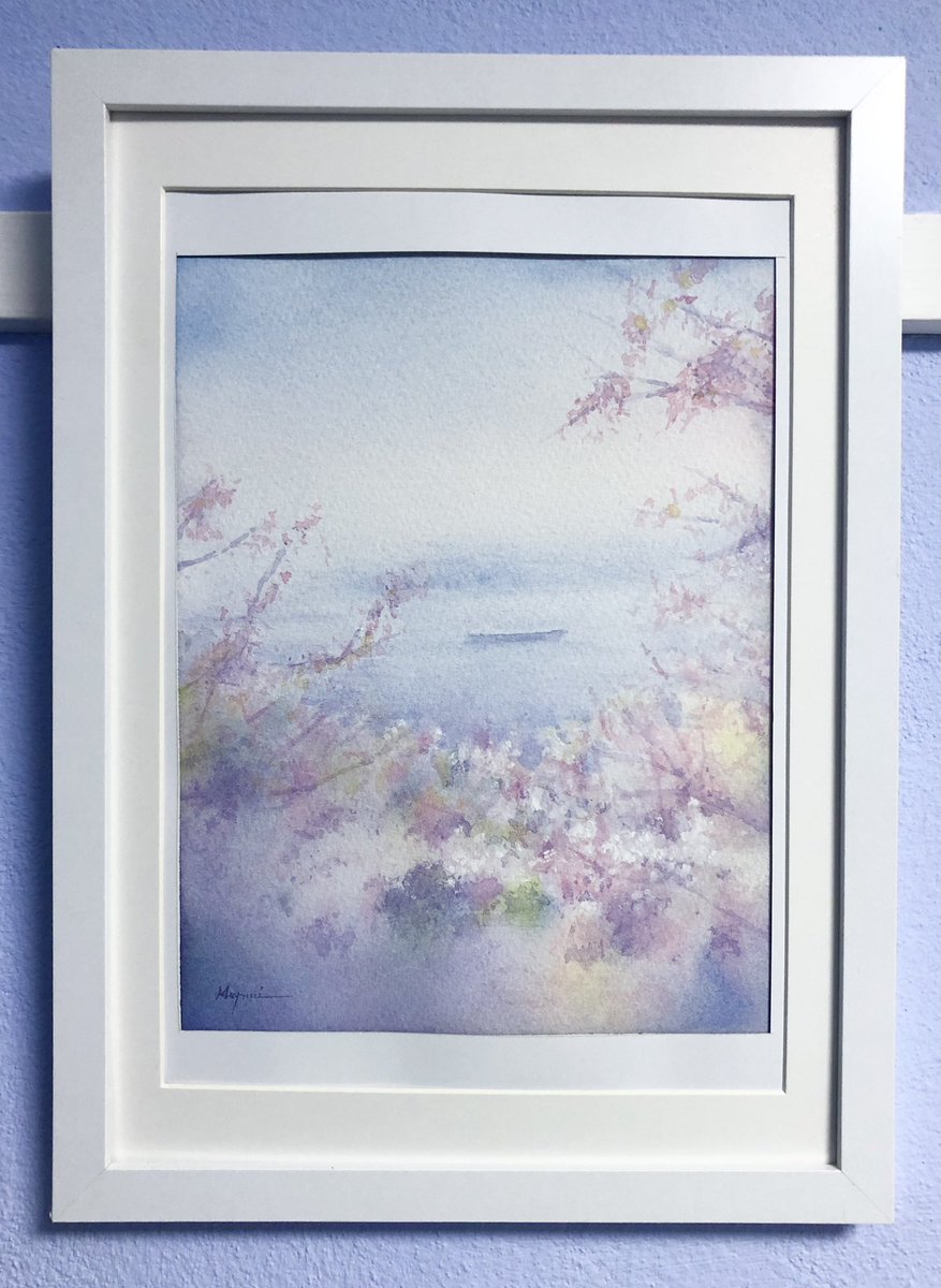 透明水彩4人展に行ってきた🌱 素敵な絵がたくさん😊 富永隼人さんの絵