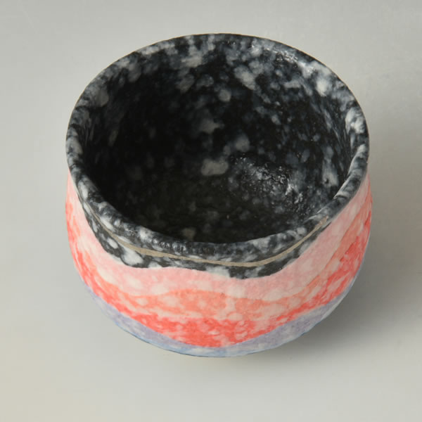 吹泥金プラチナ彩酒呑」 すいでいきんぷらちなさいさけのみ 丹波焼 珀