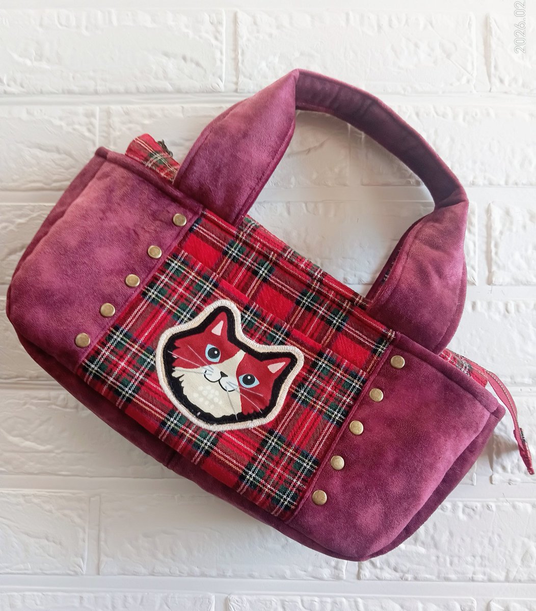 ♡ゲッタウェイピンクで2個♡ハンドメイド　アレキサンダーヘンリー