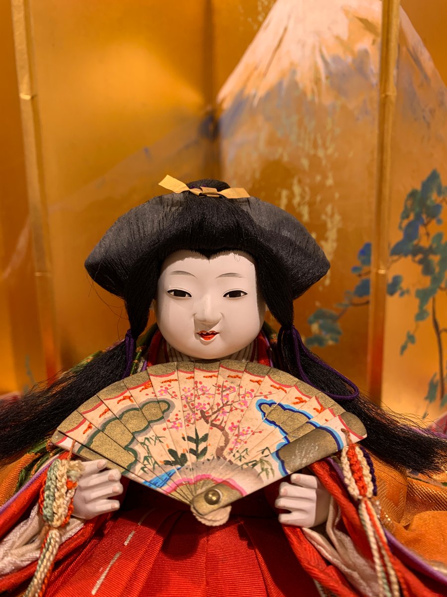 展示品より 2種の女雛と男雛。 3.4枚目は稚児雛（稚児＝幼い子供