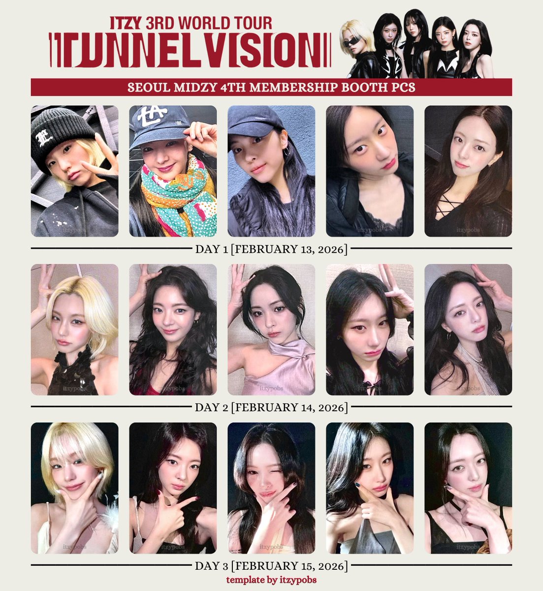 韓国　ITZY ソウルコン　MIDZY ZONE トレカ　セット ITZY Official Fanclub MIDZY 4th Generation Kit KPOP K-POP YEJI LIA