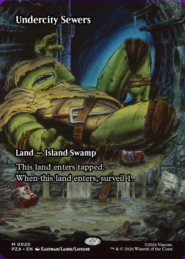 MTG x TMNT・ソースマテリアル】 《地底街の下水道/Undercity Sewers》