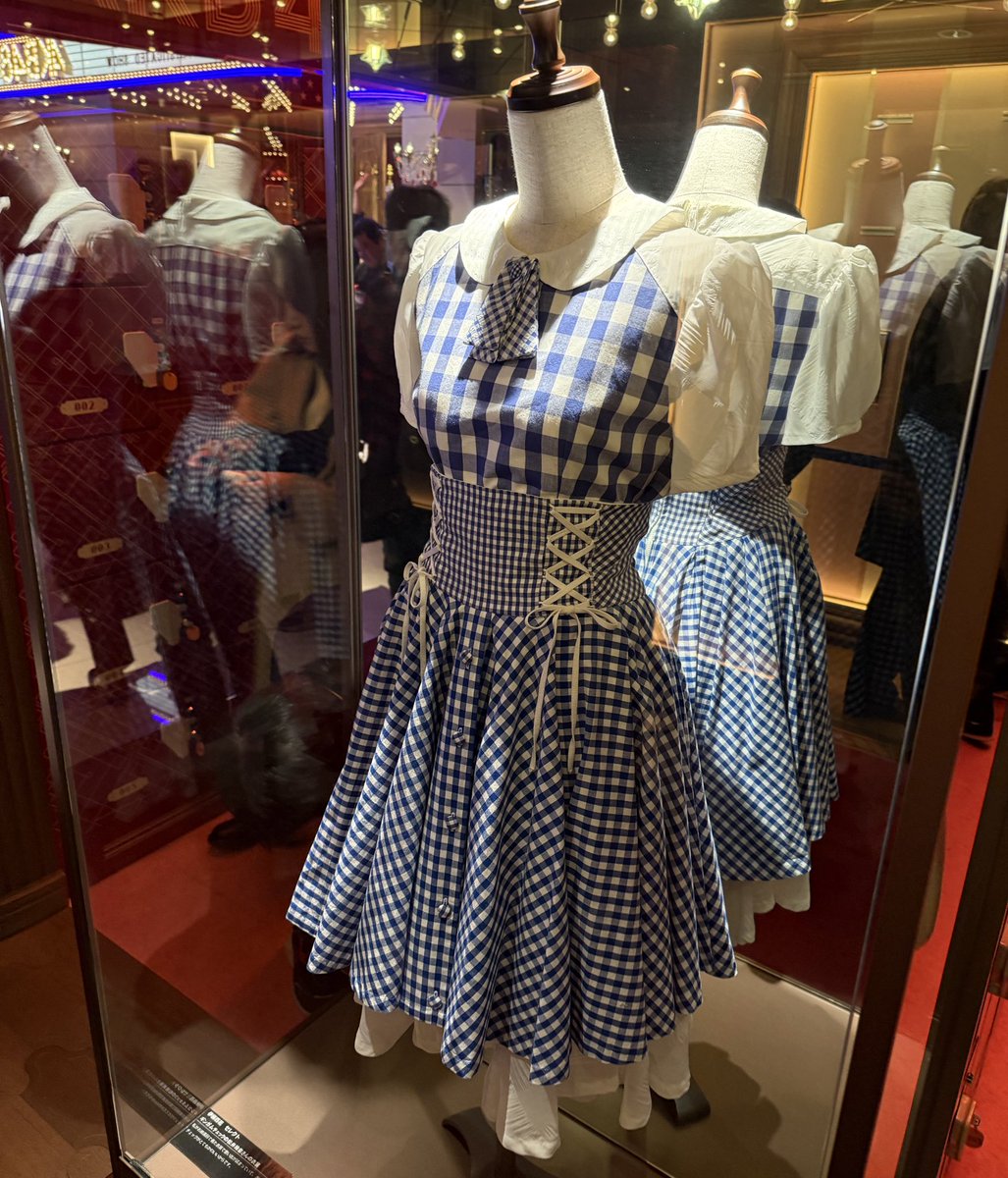 AKB劇場の衣装展示が松井玲奈さんの ギンガムチェック衣装に変わってた