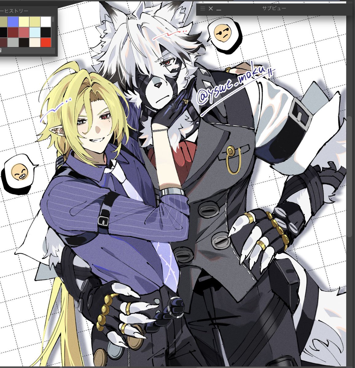 RT @yswt_moku: ライヒュらくがき