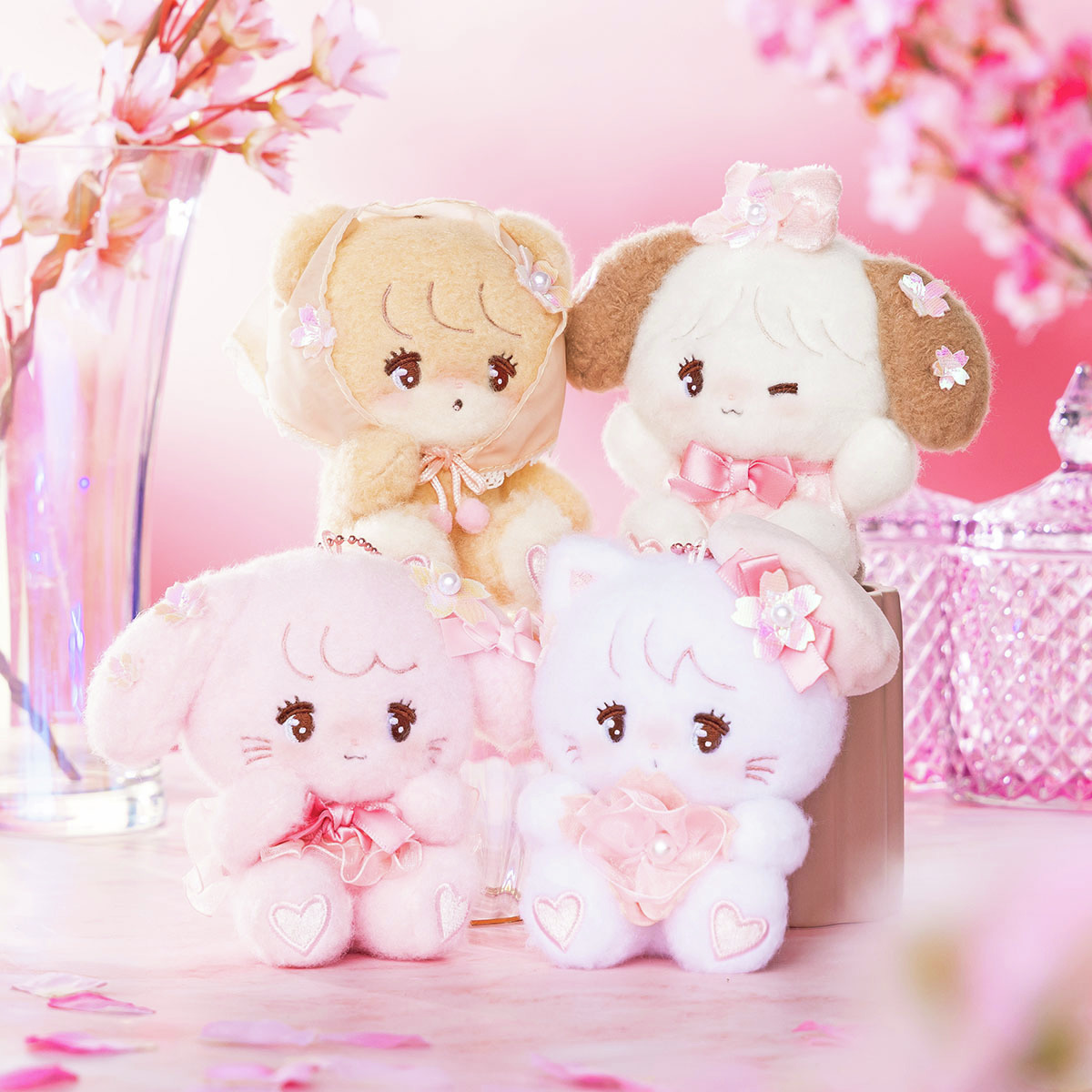 桜シリーズ🌸だとおおお〜🐰🐱💞💞