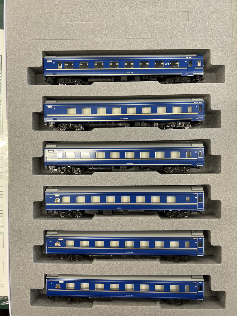 Nゲージ鉄道模型車両 KATOの新製品『10-831, 10-832 24系寝台特急