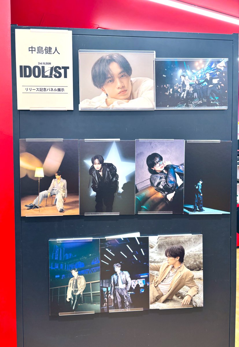 渋谷タワレコ IDOL1STのパネル展示の位置が変わってました レジ列横で