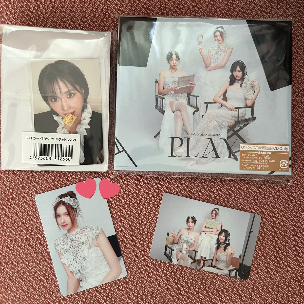 やっとJYPから届いた〜🙌 封入トレカはさーたん自引き💜 購入特典のも