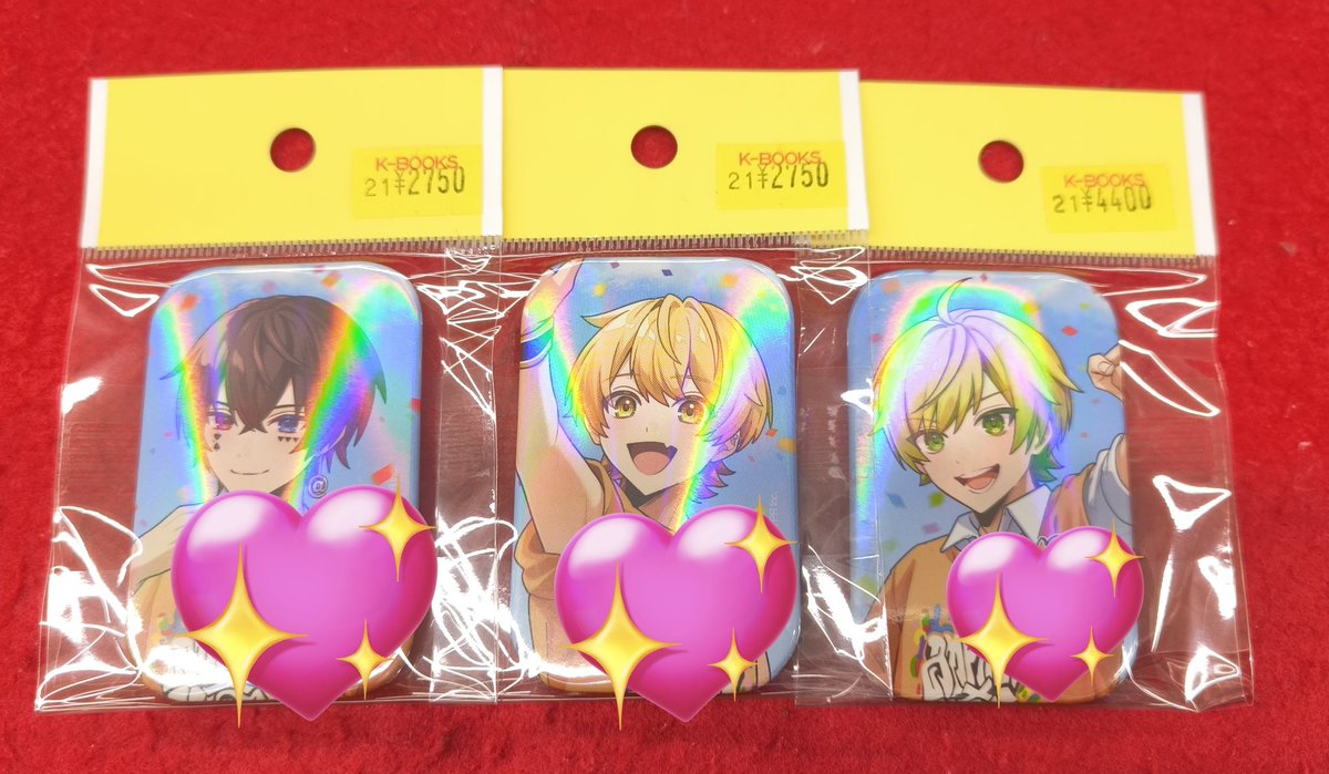 入荷情報】AMPTAK×COLORS ◇スクエア缶バッジ レア ・あっきぃ ・あっ