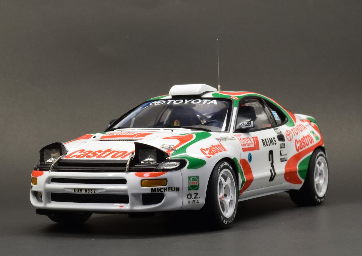 タミヤ セリカ GT-FOUR '93 モンテカルロ完成。 カストロールカラー