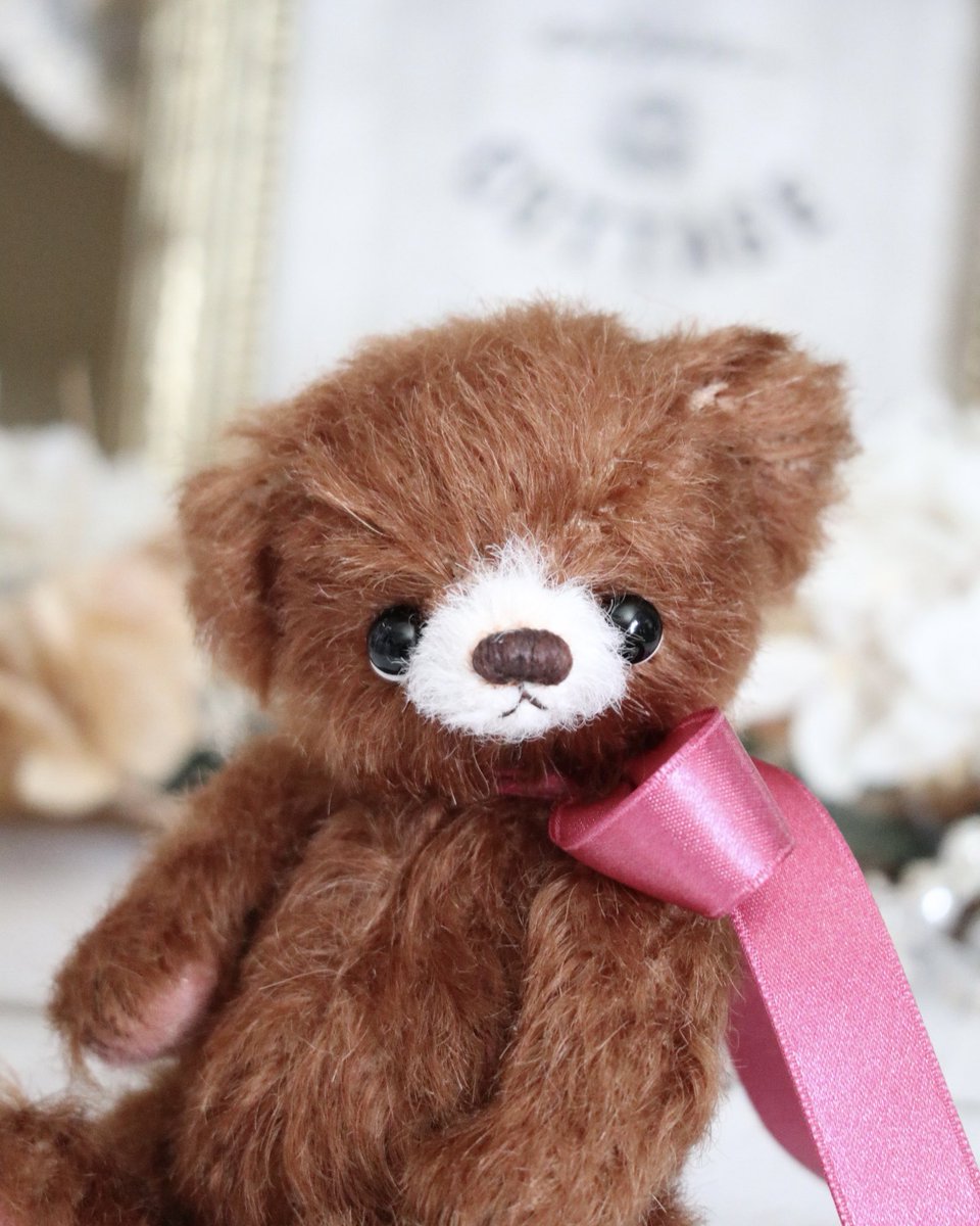 バレンタイン産まれのラズベリーチョコちびベアちゃん抽選販売しており