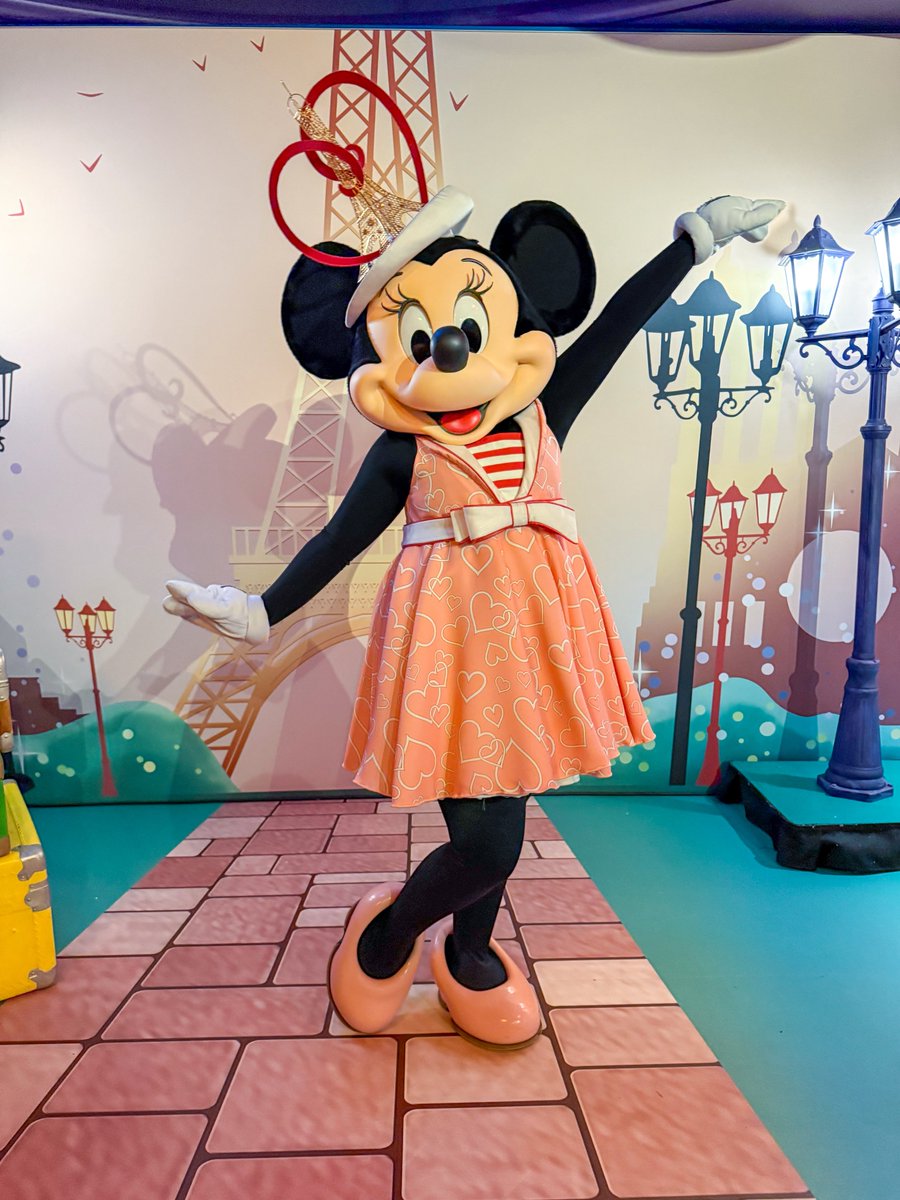 ミニーちゃんの写真、変えるの忘れてた💦 いま、頭のエッフェル塔と