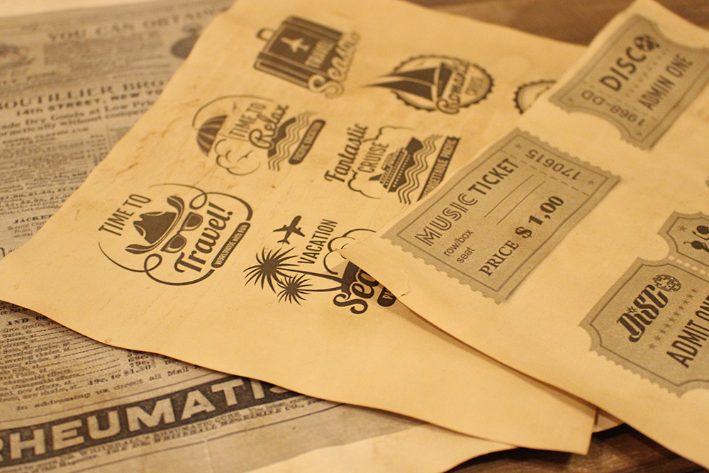 簡単にビンテージ感が出せます、コーヒー染め | ブライダルワークス