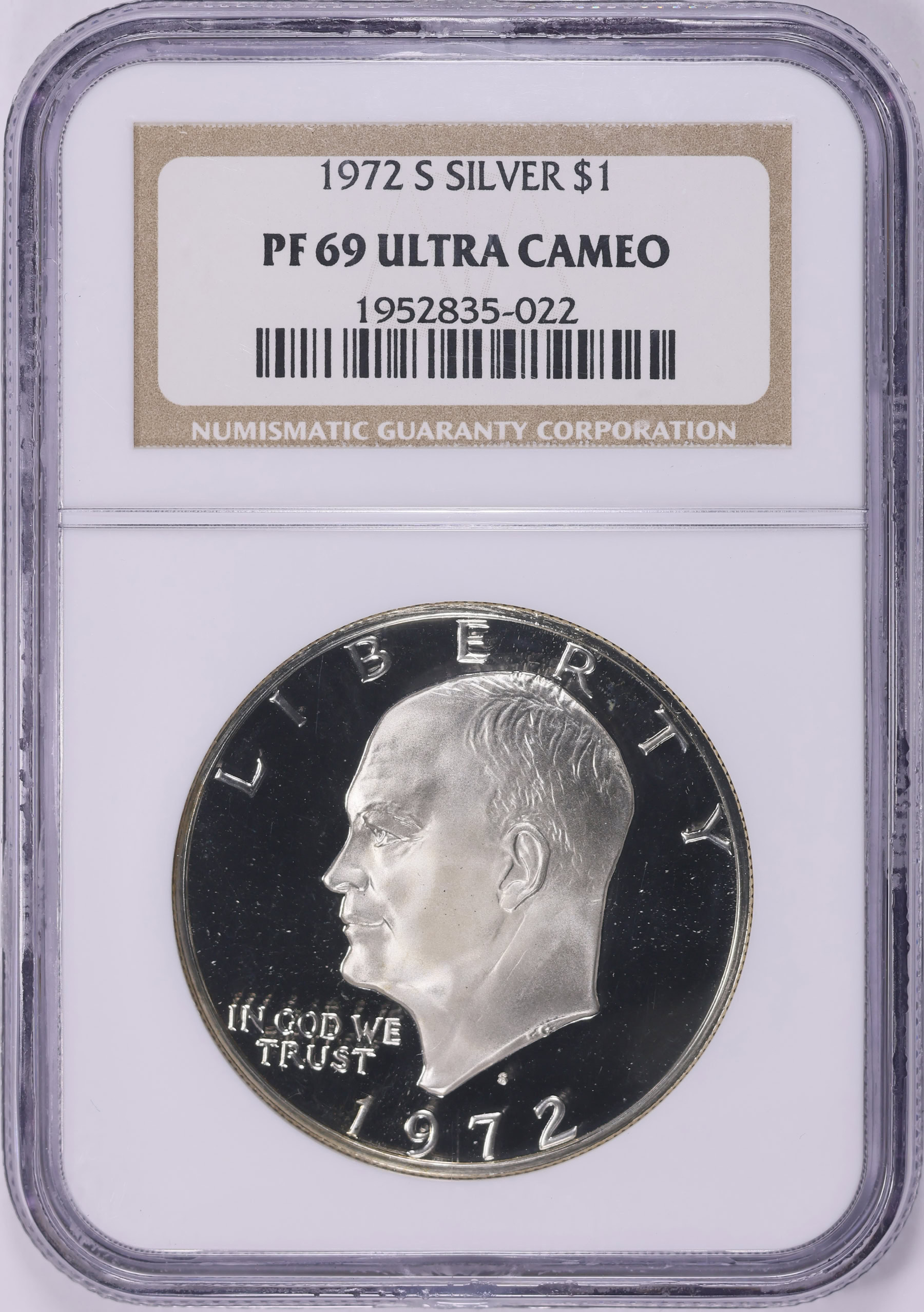 1972-S Eisenhower Dollar Silver NGC Proof-69 UC (Item 2036648