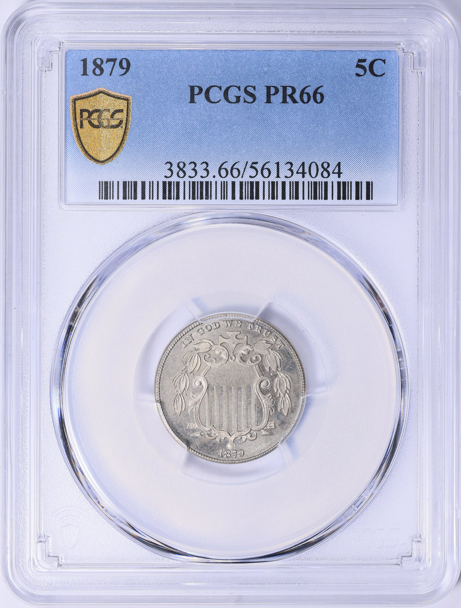 1879 Shield Nickel PCGS Proof-66 (Item 2082511) | GreatCollections