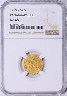 1915-S Panama-Pacific Exposition Quarter Eagle NGC MS-65 (Item