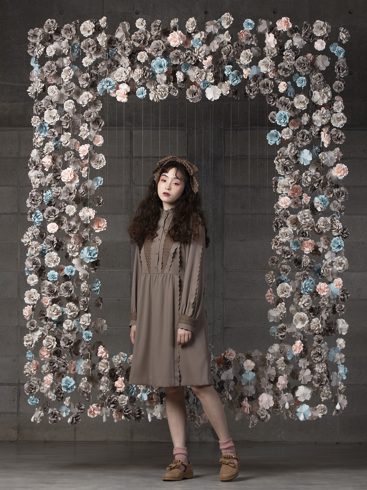 ダブルサテンバルファスレースワンピース｜ピンクハウスオフィシャル