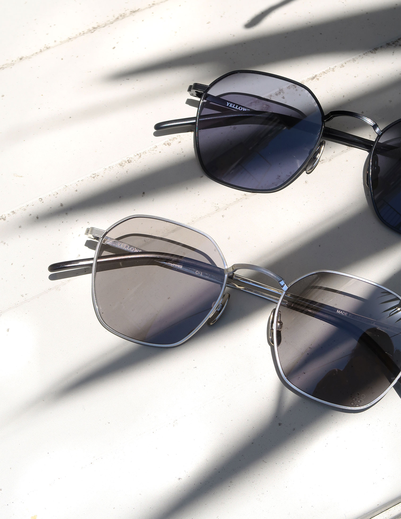 ヘキサゴンシェイプのサングラス/YELLOWS PLUS ポンメガネ大宮