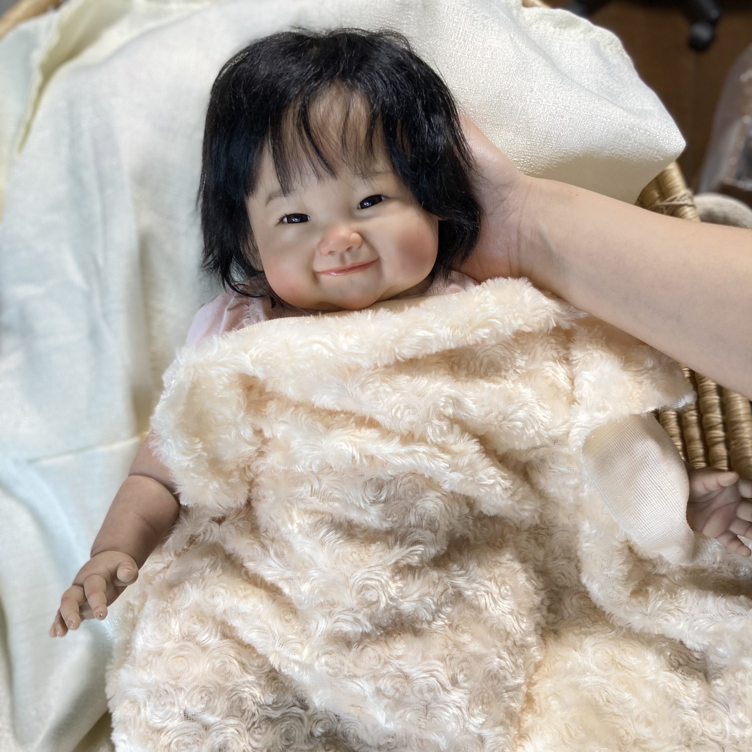 リボーンドール販売中,日本人の赤ちゃん,キット,黒髪|リボーンドール