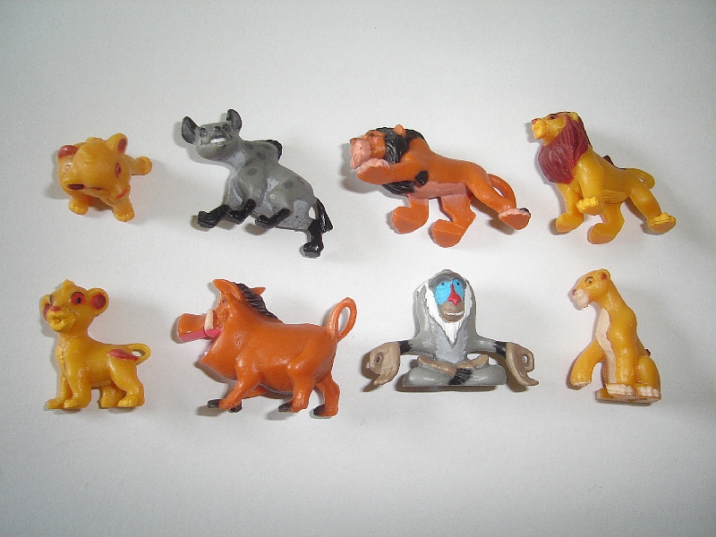 DISNEY THE LION KING FIGURINES SET 2 NESTLE - VINTAGE COLLECTIBLES