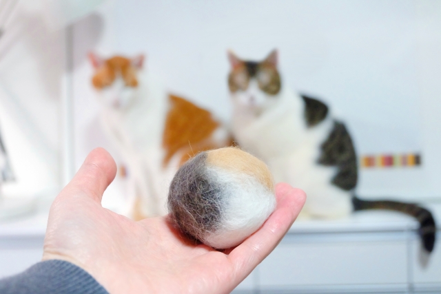 猫の抜け毛を再利用！自分だけのお気に入り毛玉ボールを作ろう！