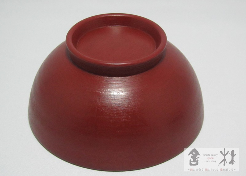 赤木明登作 三つ椀 大 赤 137×90mm