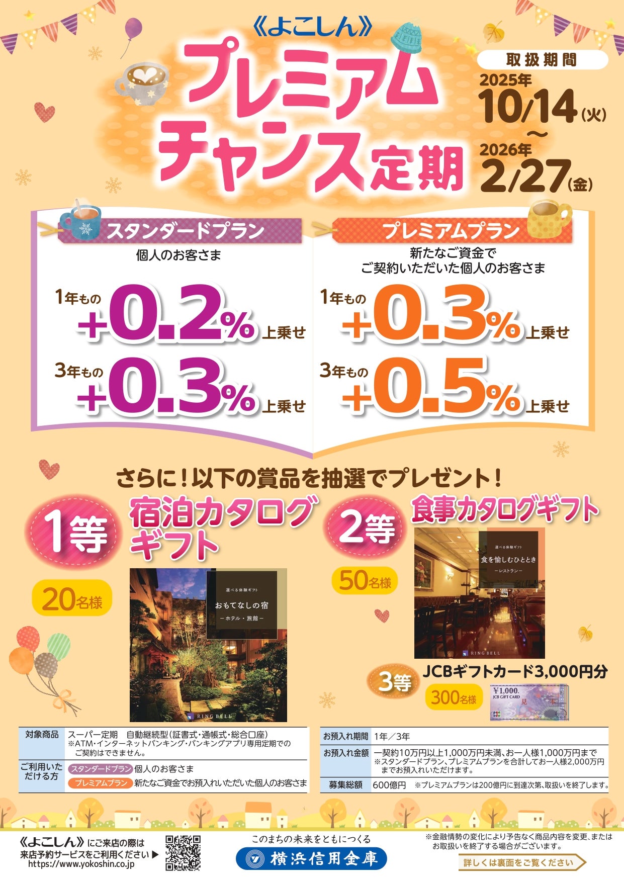 よこしん》 プレミアムチャンス定期』の取扱開始について | 横浜信用