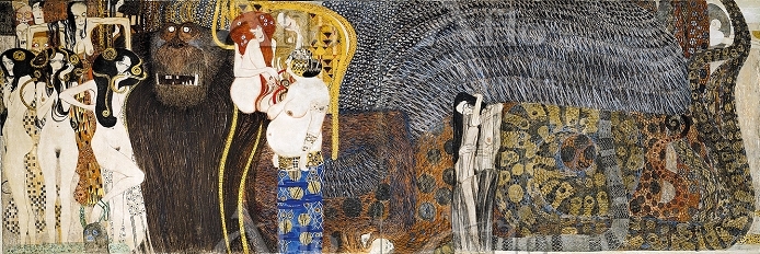 クリムト 「ベートーベン・フリーズ第2場面」 [26172682]のアート作品