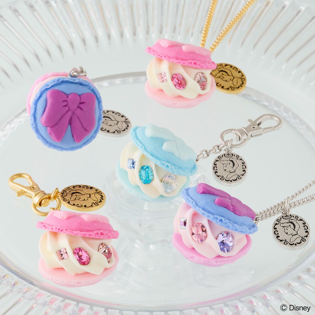 シンデレラ/ピンクドレスマカロン ネックレス【ディズニー