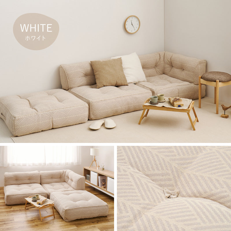 フロアソファ ソファーベッド レトア【単品/3点セット】 萩原