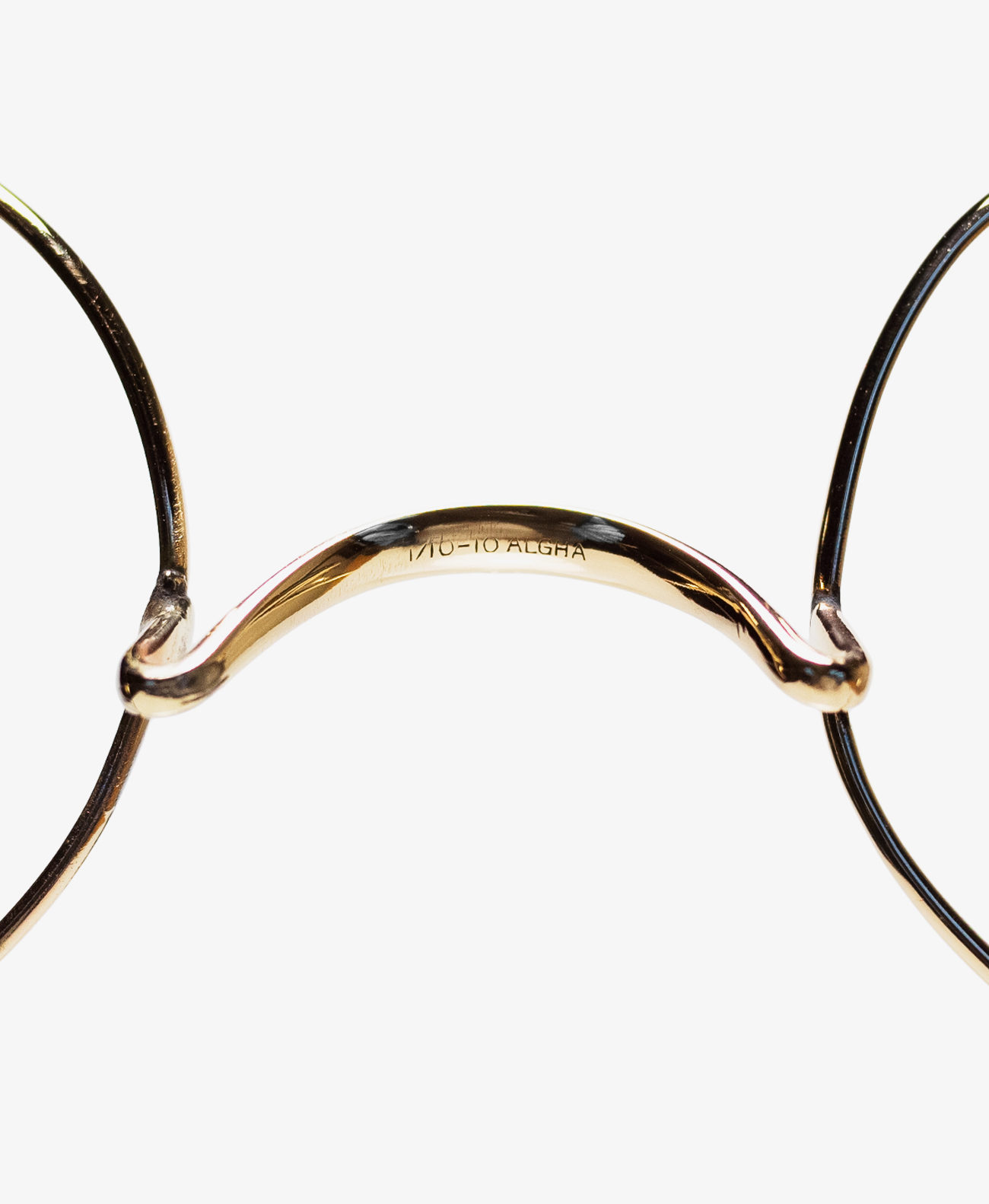 1950's 英国製 ALGHA サビルロウ 丸メガネ イギリス ヴィンテージ