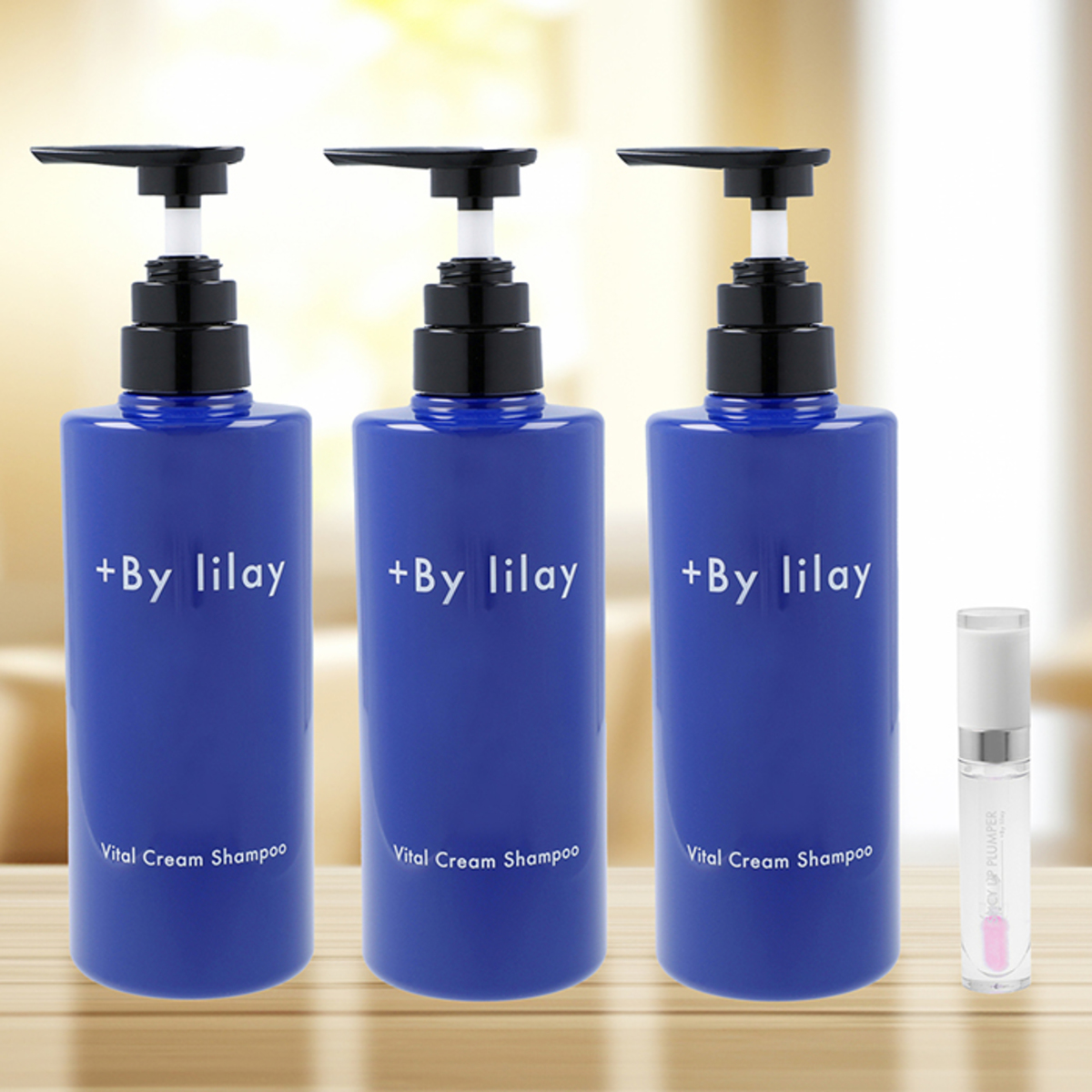 By lilayBクリームシャンプー3本+Sリッププランパーセット プラスバイ