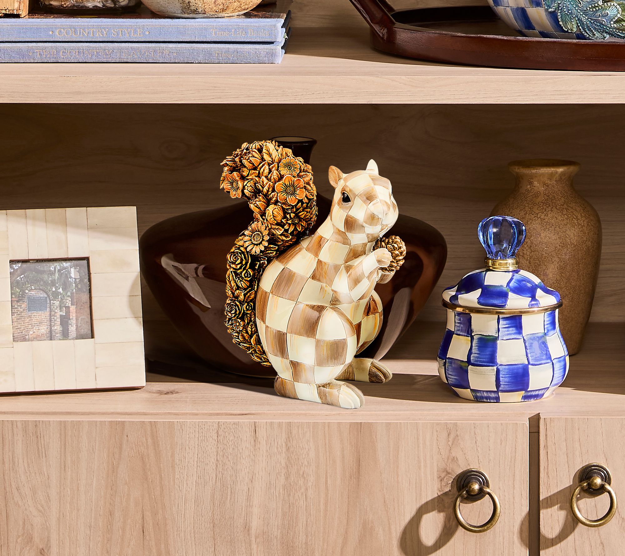 MacKenzie- Childs Autumn Squirrel Figurine - QVC.com